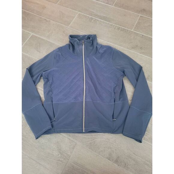 Calia by‎ Carrie Underwood Long Sleeve Activewear Zipper Jacket Size Medium Blue - Picture 1 of 8